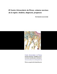 El Centro Universitario de Rivera, sistema nervioso de la región. Análisis, diagnosis, prognosis 